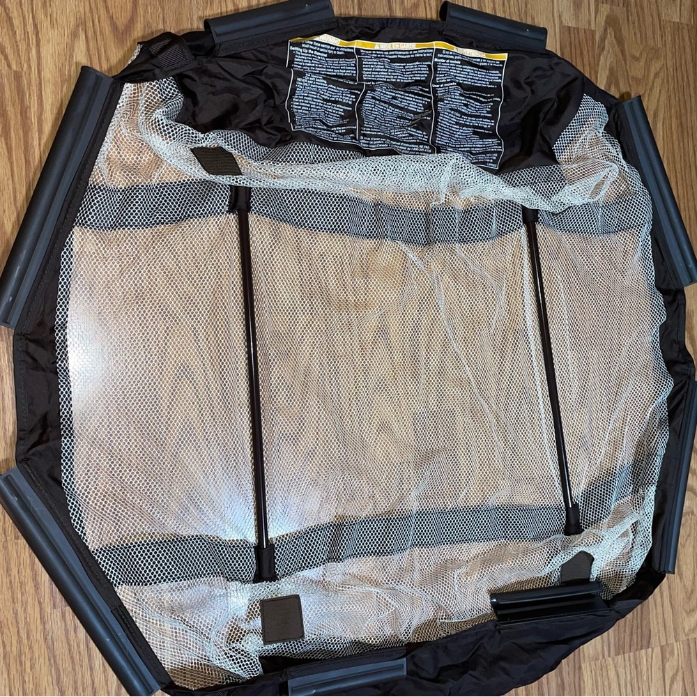 Kids Playpen Mesh Panel - Black